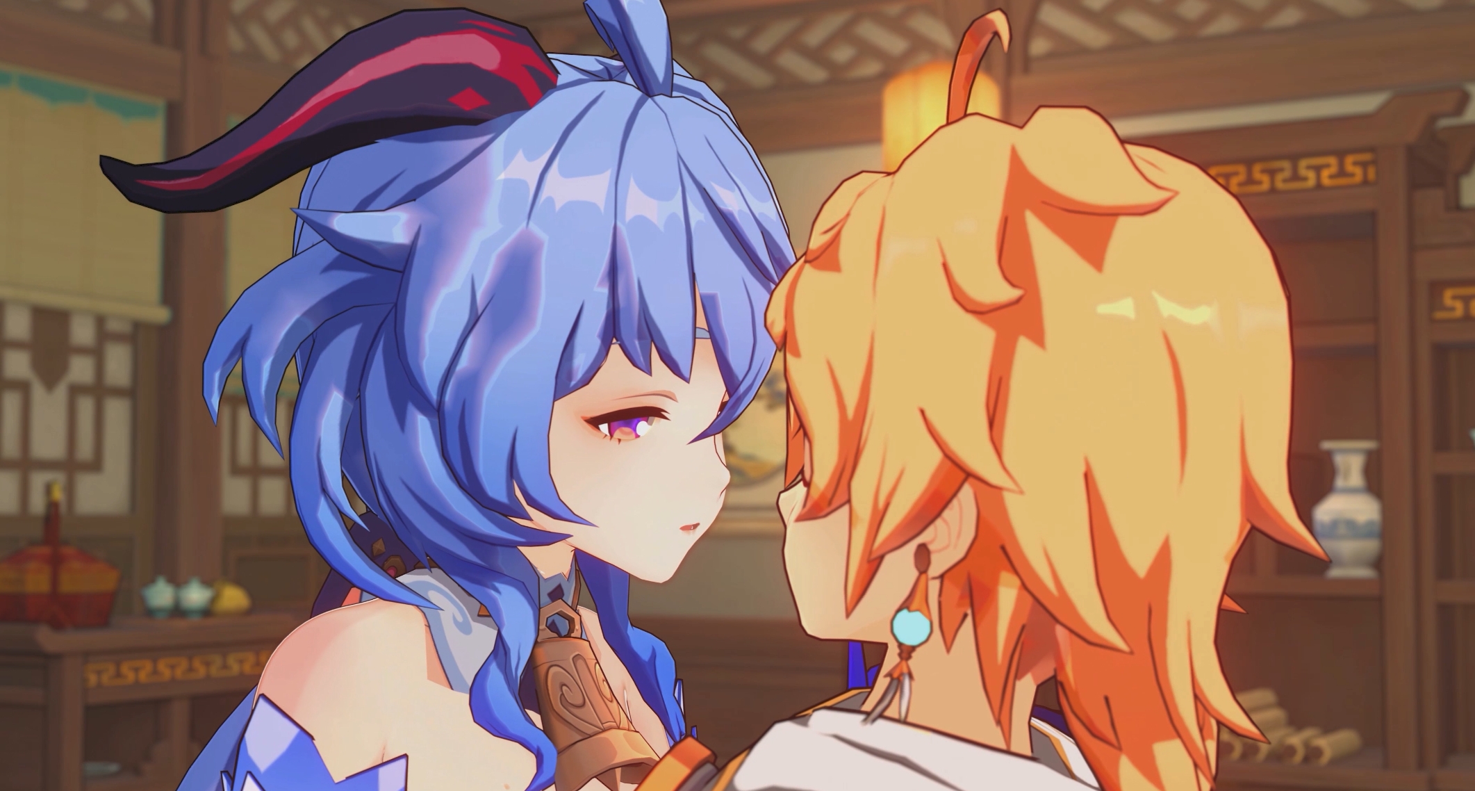 【3D同人/全动态】Aline EN：神里白丝新皮+甘雨诺艾尔黑丝 2023原神4K合集【新作/3G】