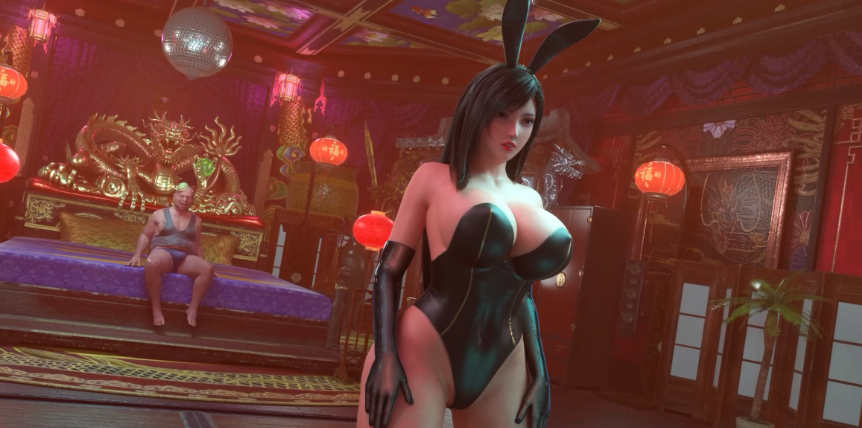 【3D同人视频/全动态/VAM】Tight Fantasy Chosen Bride 蒂法的献身 一门之隔爆乳女友被恶党头目侵犯中出 【1V+1.9G】